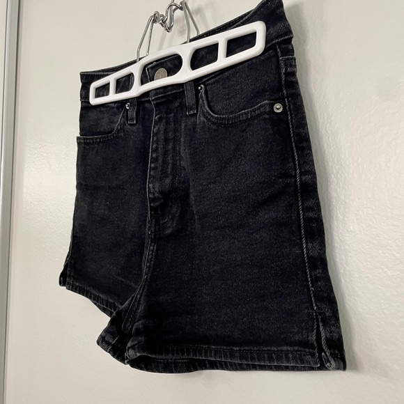 BDG High Waisted Black Denim Shorts - Picture 5 of 13